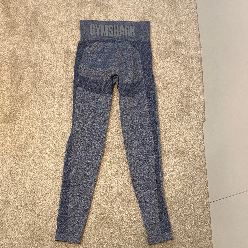 Gymshark Seamless High-Waist Leggings in Heathered Navy